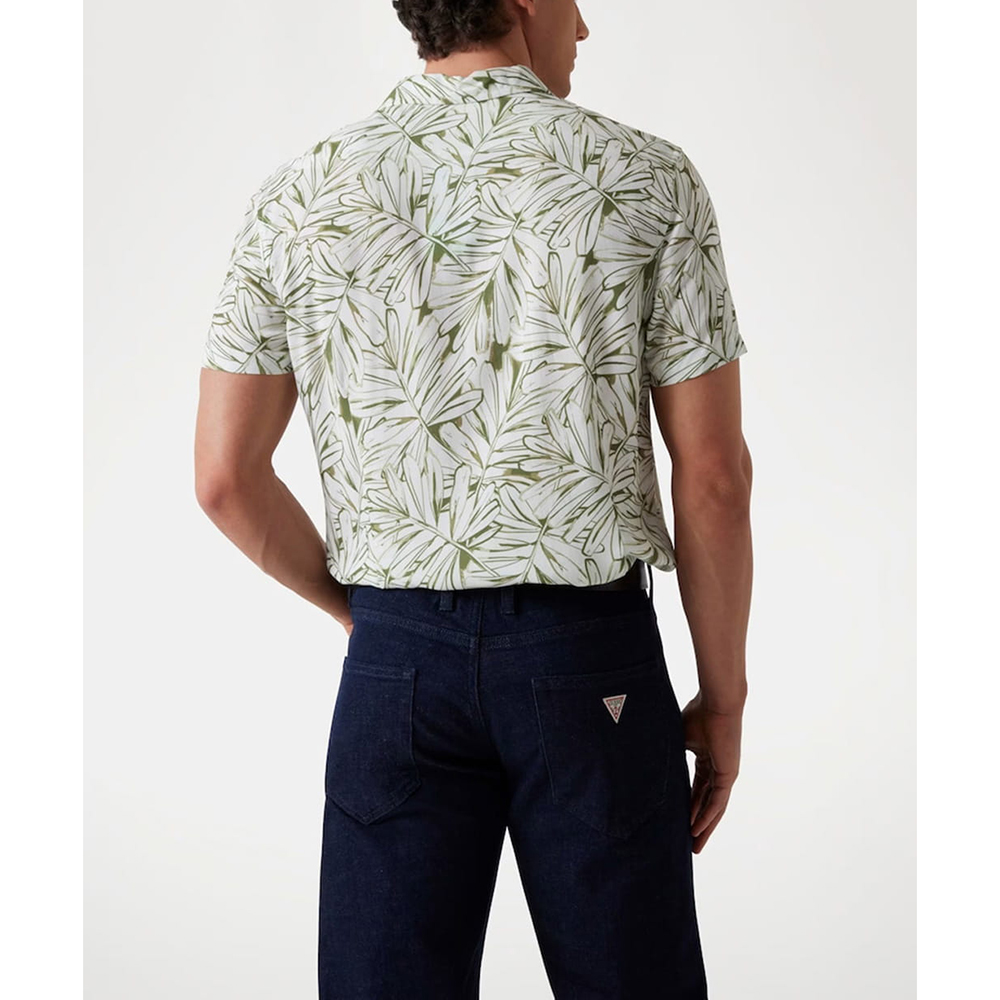 GUESS SS ECOR RAYON OIL PALM SHIRT ΠΟΥΚΑΜΙΣΟ ΑΝΔΡΙΚΟ M5GH75WD4Z2 2