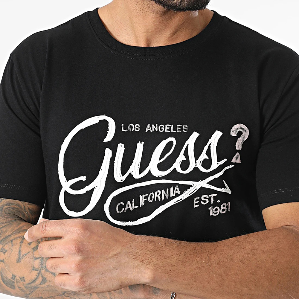 GUESS SS CN GUESS LOGO TEE ΜΠΛΟΥΖΑ ΑΝΔΡΙΚΟ M5RI17J1314 3