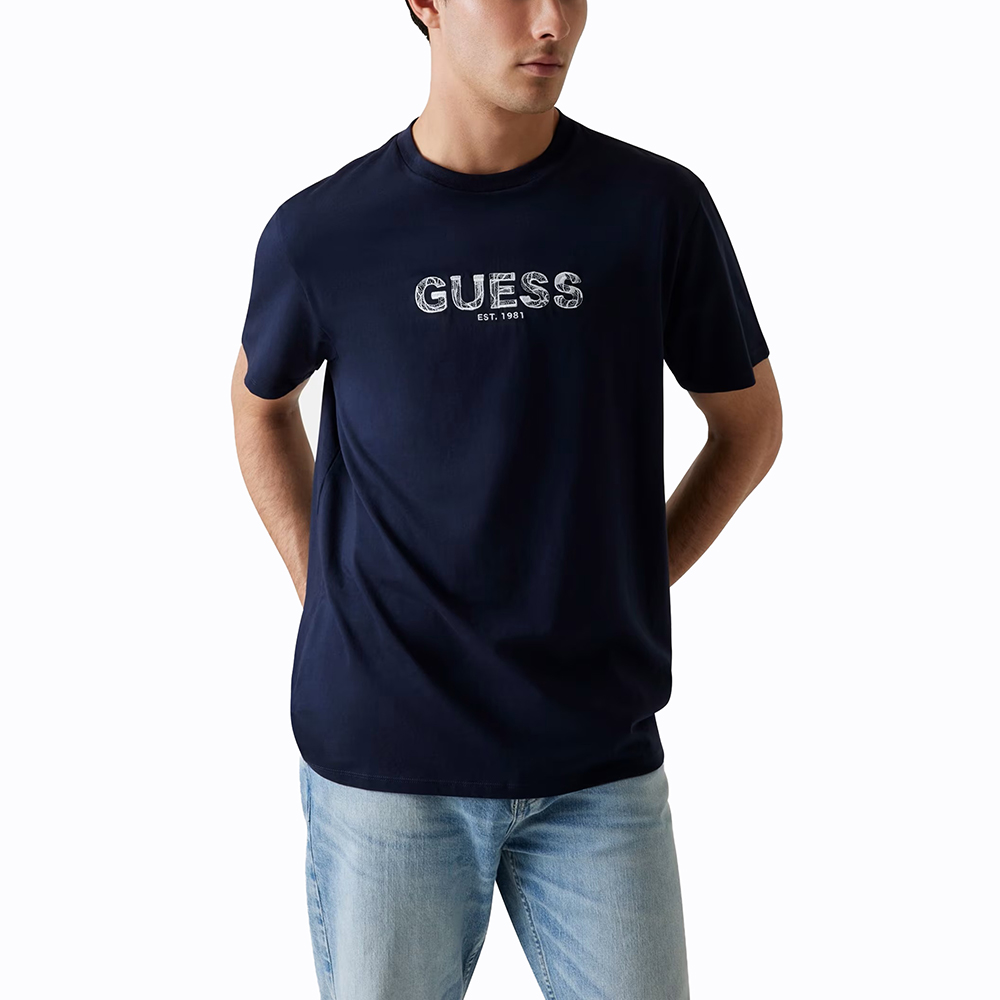 GUESS SS BSC GUESS EMBROIDERY LOGO ΜΠΛΟΥΖΑ ΑΝΔΡΙΚΟ M5YI41KBW41 1