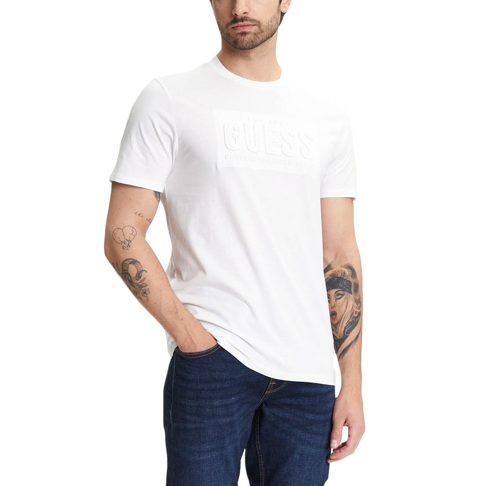 GUESS SS BSC GUESS EMBOSSED LOGO TEE ΜΠΛΟΥΖΑ ΑΝΔΡΙΚΟ M5YI44KBW41 1