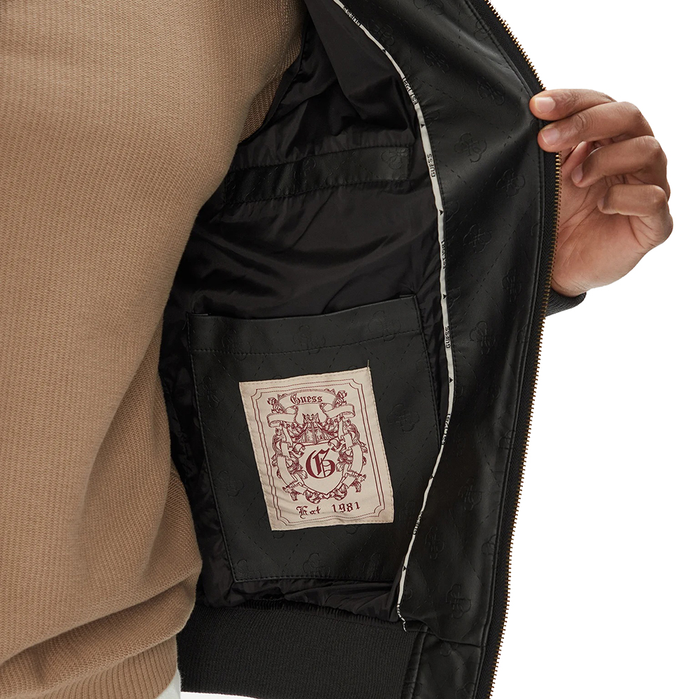 GUESS MONOGRAM AVIATOR JACKET ΜΠΟΥΦΑΝ ΑΝΔΡΙΚΟ M5YL01WGUC0 4