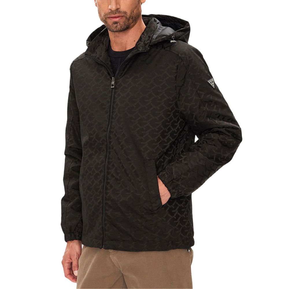 GUESS MONOGRAM HOODED JACKET ΜΠΟΥΦΑΝ ΑΝΔΡΙΚΟ M5YL14WHEW2 1