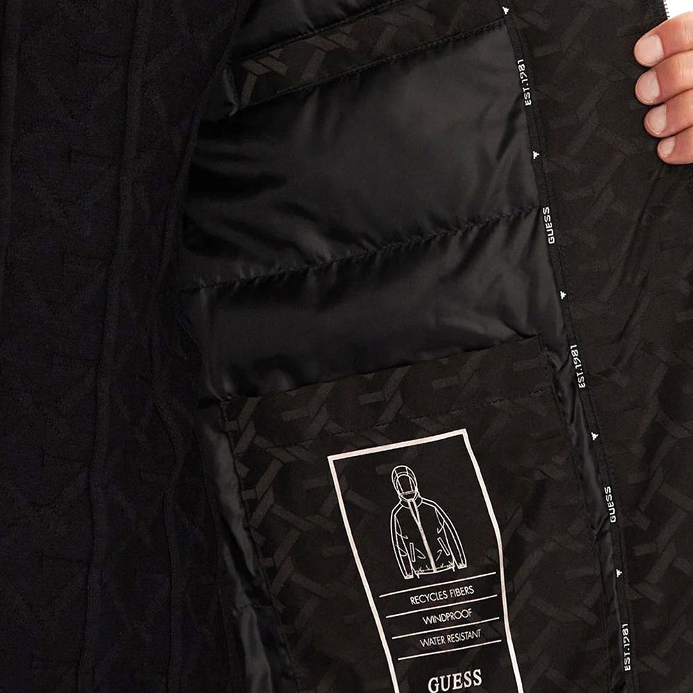 GUESS MONOGRAM HOODED JACKET ΜΠΟΥΦΑΝ ΑΝΔΡΙΚΟ M5YL14WHEW2 3