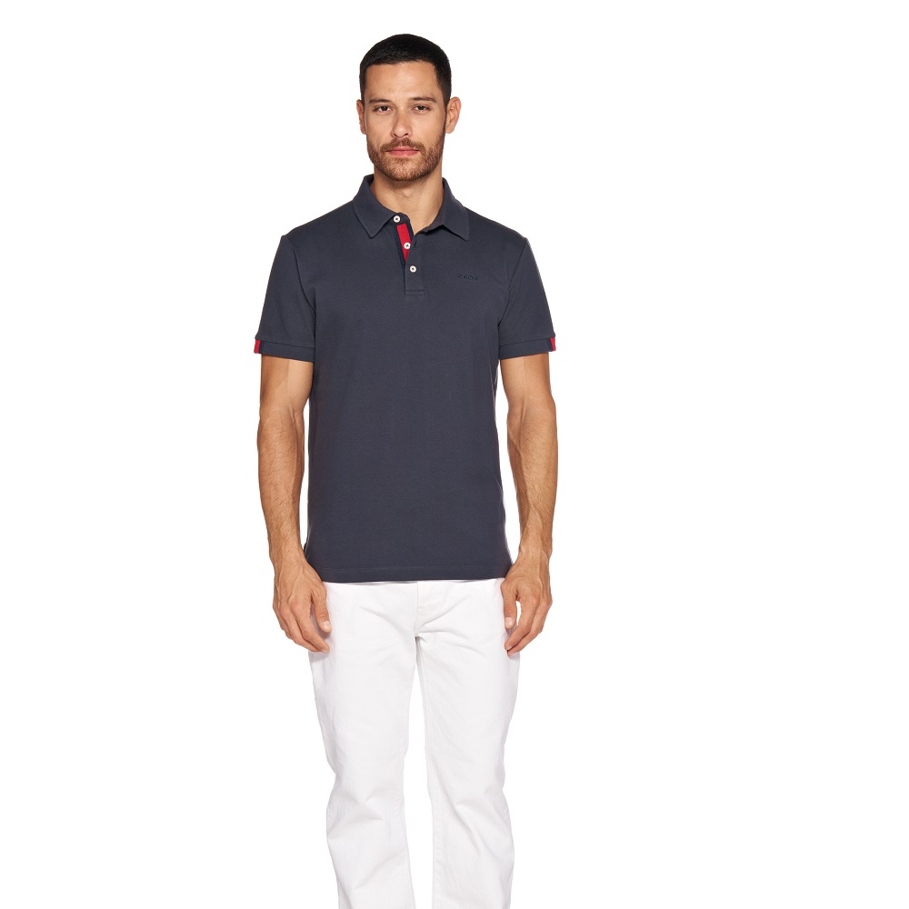 GEOX M POLO PIQUET 1 - BCI COTTON P M6511L T3235 1