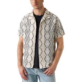 GUESS CARTER GEO CROCHET RESORT SS S ΠΟΥΚΑΜΙΣΟ ΑΝΔΡΙΚΟ M6GH54W1814