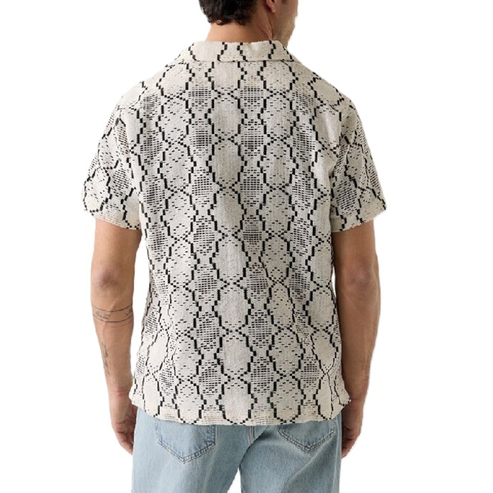 GUESS CARTER GEO CROCHET RESORT SS S ΠΟΥΚΑΜΙΣΟ ΑΝΔΡΙΚΟ M6GH54W1814 2