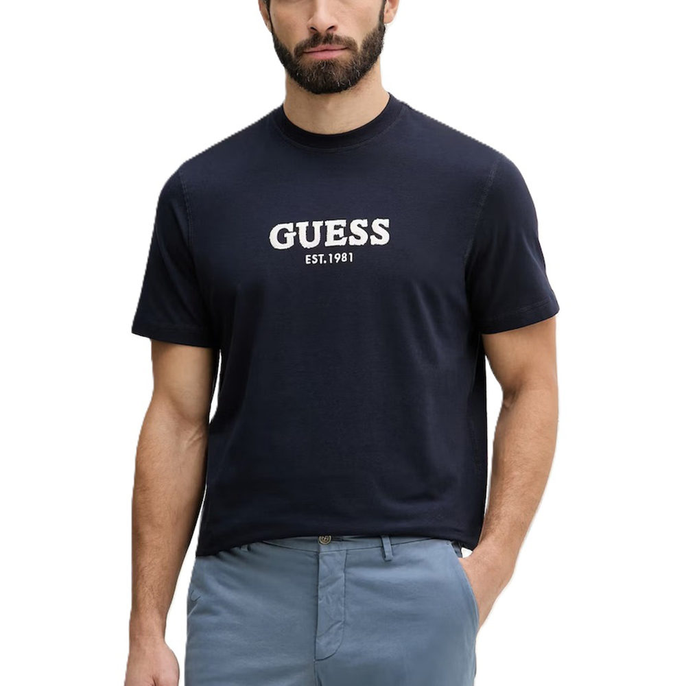 GUESS CN SS GUESS LOGO CONTRAST STIT ΜΠΛΟΥΖΑ ΑΝΔΡΙΚΟ M6GI16K3032 1