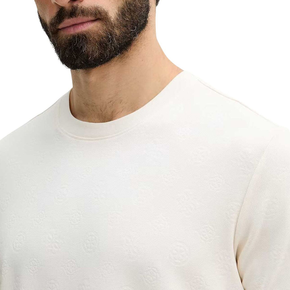 GUESS NICO EMBOSSED KNIT SS CREW ΜΠΛΟΥΖΑ ΑΝΔΡΙΚΟ M6GP26K3177 2