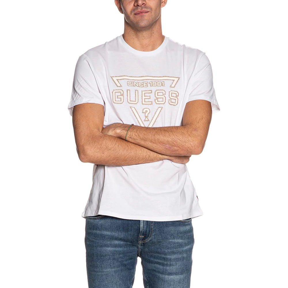 GUESS SS BSC PAINTED TRIANGLE TEE ΜΠΛΟΥΖΑ ΑΝΔΡΙΚΟ M6RI09I3Z14 1