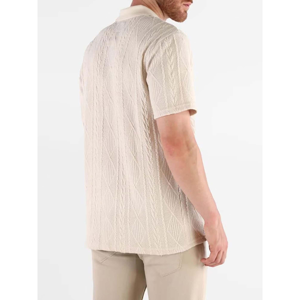 GUESS SS RIVER JCQRD KNIT SHIRT ΜΠΛΟΥΖΑ ΑΝΔΡΙΚΟ M6RP37KB312 2