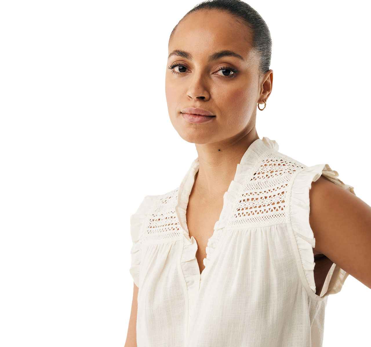 MEXX Linen mix slub blouse MF006103161W 3