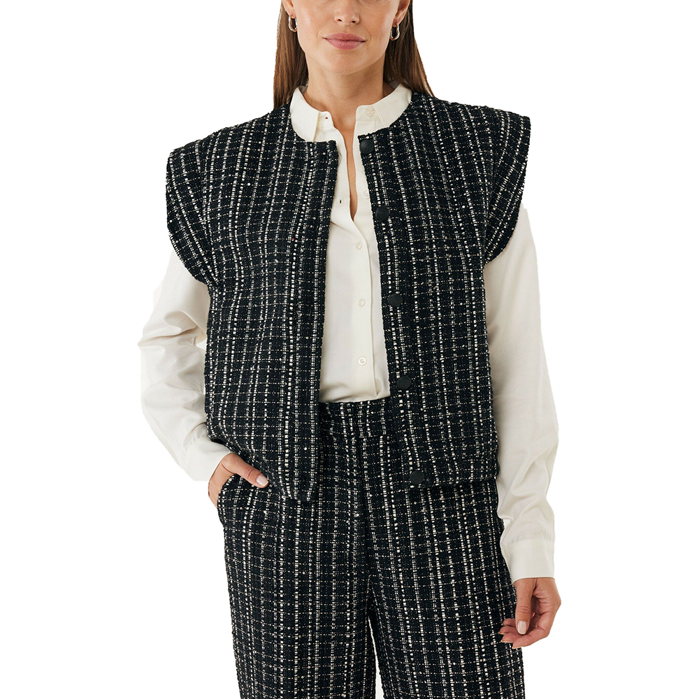 MEXX Sequins tweed waistcoat MF006402053W 1