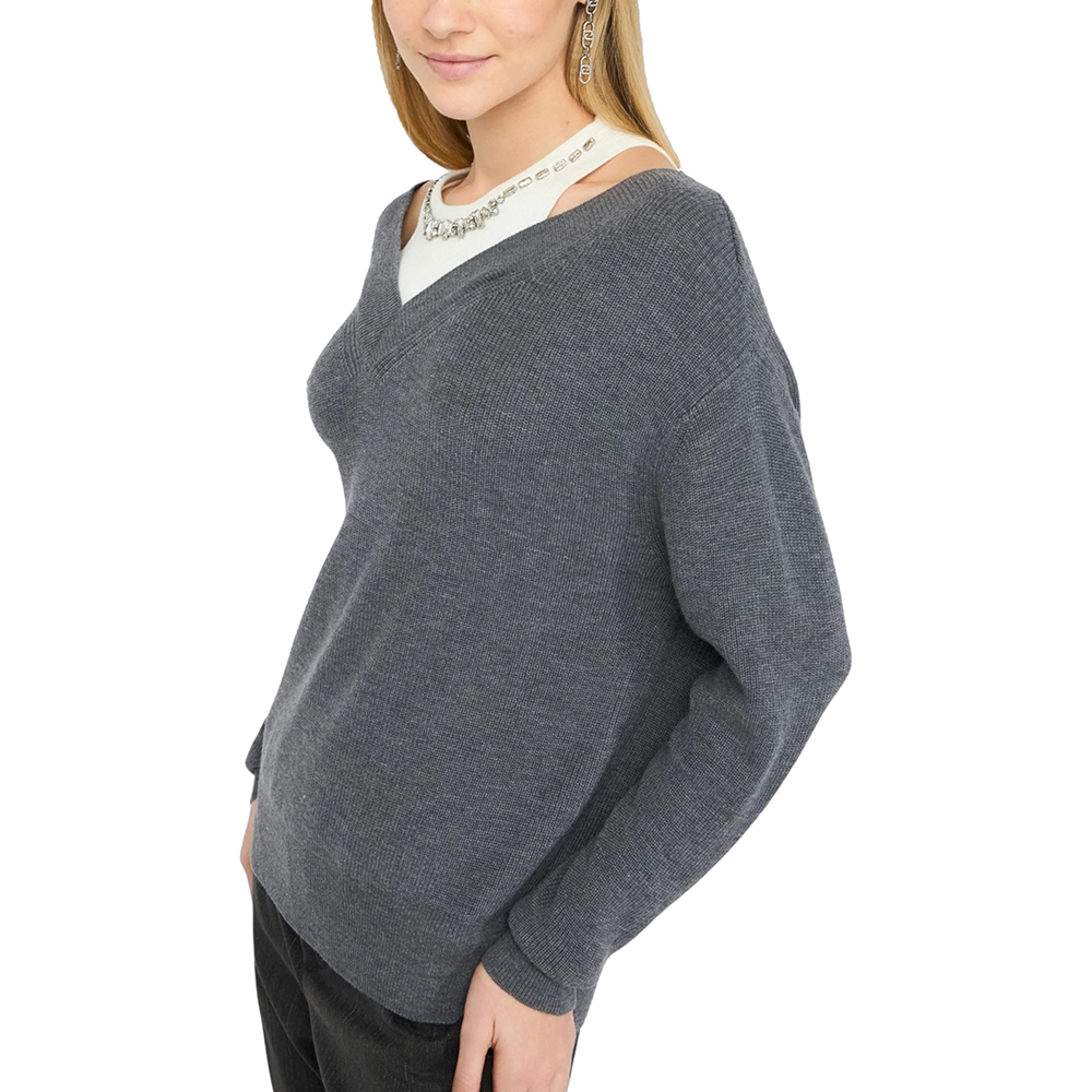 LIU JO WHITE_MAGLIA CHIUSA M/L ΜΠΛΟΥΖΑ ΓΥΝΑΙΚΕΙΟ MF5126MA85Q 2