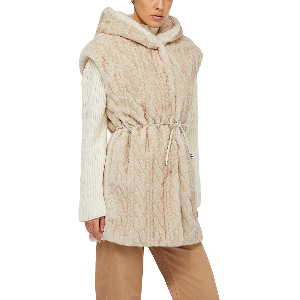 LIU JO WHITE_GILET TESSUTO SINTET ΓΙΛΕΚΟ ΓΥΝΑΙΚΕΙΟ MF5364E1044 1