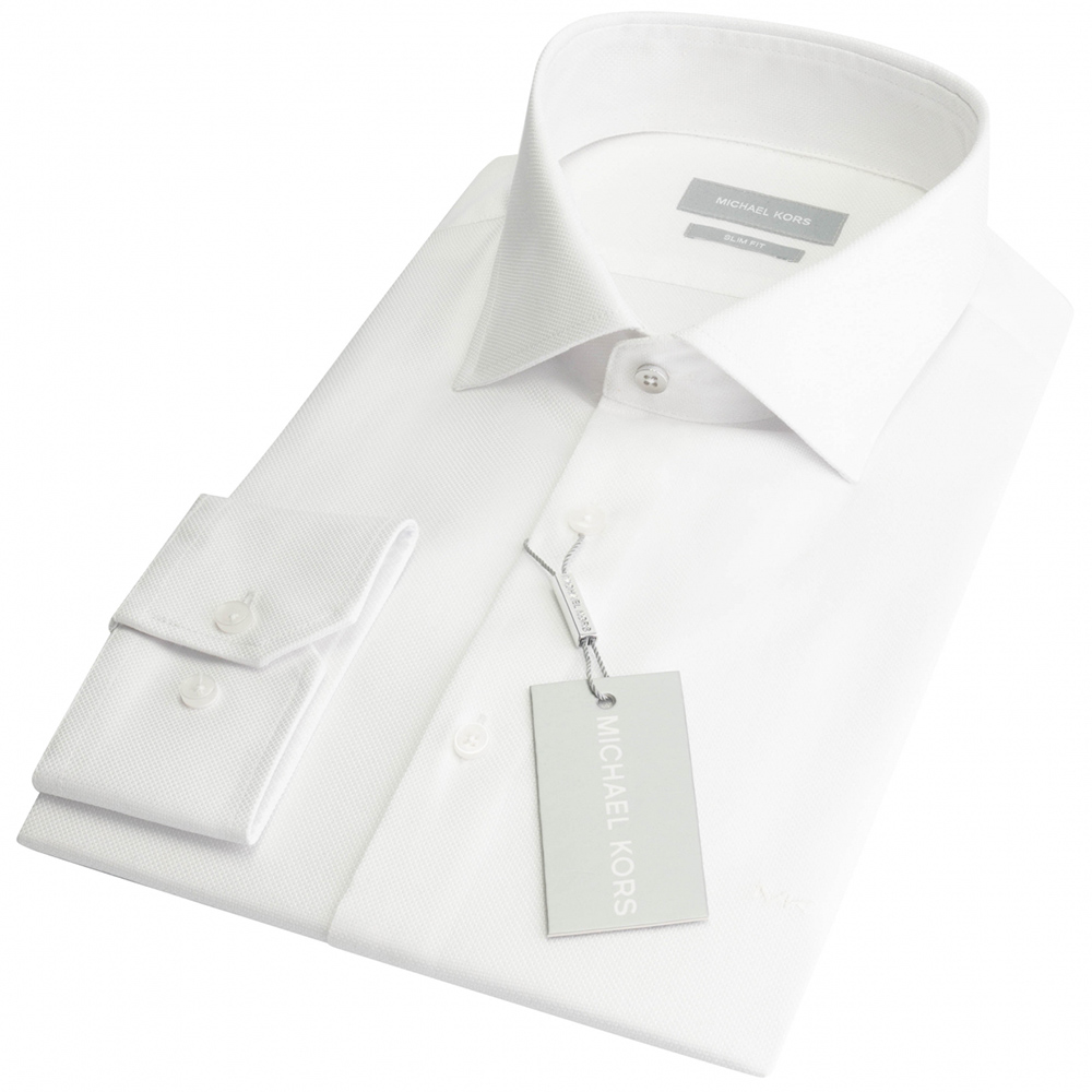 MICHAEL KORS Slim Fit STRUCTURED DOBBY SHIRT MK0DS01407 2
