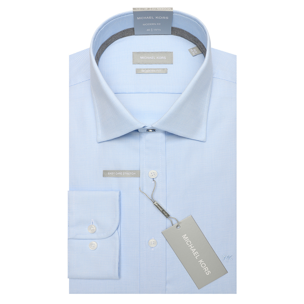 MICHAEL KORS DOBBY ENGINEERD SLIM FIT SHIRT MK0DS01650 1