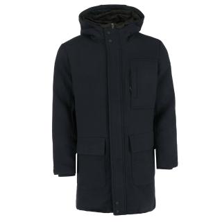 Wool hooded parka