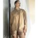 AGGEL Semi-sheer blouse with knitted details SS61137KF 1