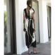 AGGEL Metallic plisse midi dress with knitted details SS63121KF 2