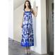 AGGEL Printed bandeau midi dress with knitted details SS63144KF 1