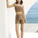 AGGEL Semi-sheer shorts with knitted details SS64126KF 1