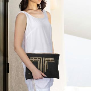 AGGEL Cotton lurex clutch bag SS68103K