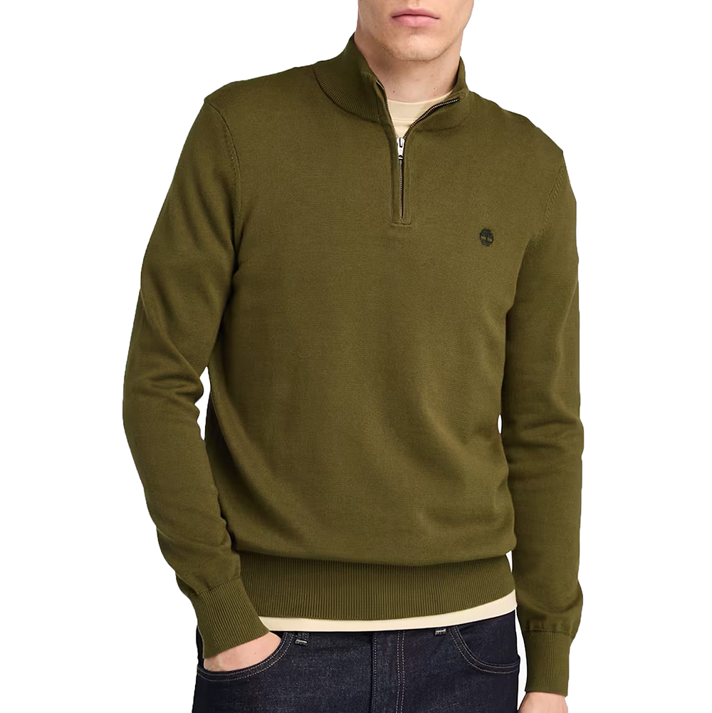 TIMBERLAND Cotton YD 1/4 Zip Sweater TB0A2BMX 1