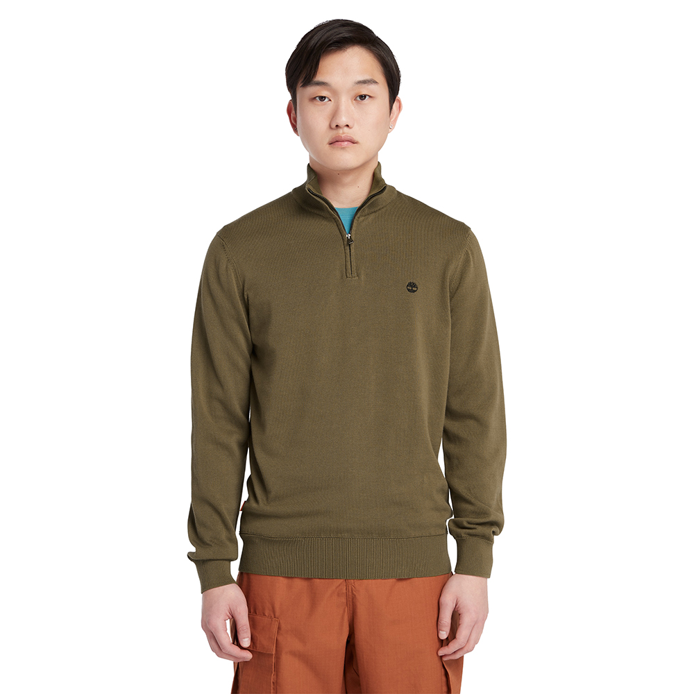 TIMBERLAND Cotton YD 1/4 Zip Sweater TB0A2BMX 1