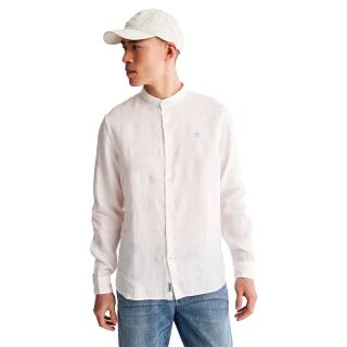 TIMBERLAND Linen Korean Collar Shirt TB0A2DC1