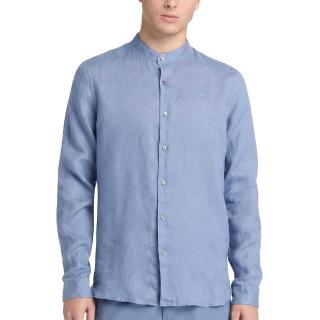 TIMBERLAND MILL BROOK Linen Korean Collar Shirt TB0A2DC1