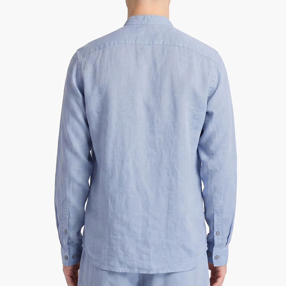 TIMBERLAND MILL BROOK Linen Korean Collar Shirt TB0A2DC1 3
