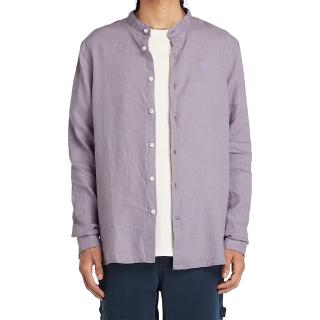 TIMBERLAND Linen Korean Collar Shirt TB0A2DC1