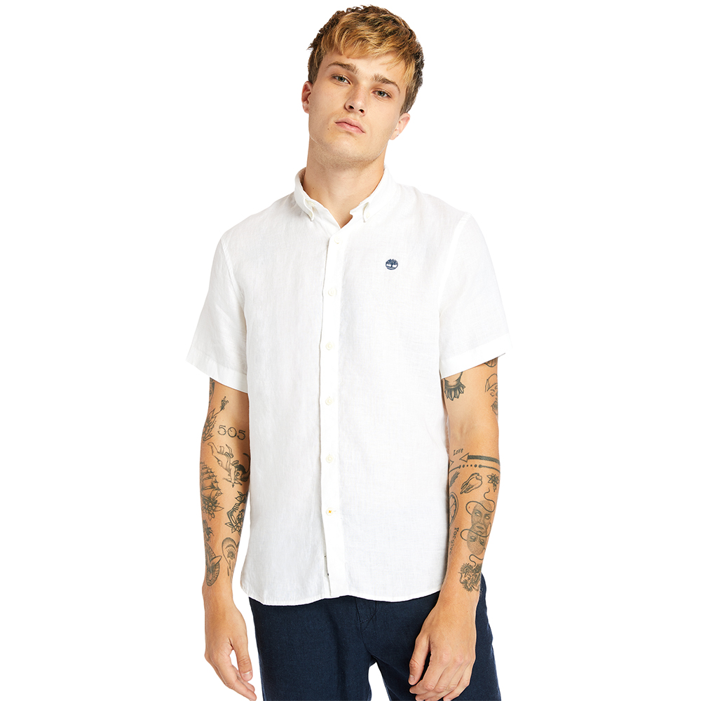 TIMBERLAND Linen Short Sleeve Shirt TB0A2DCC 1