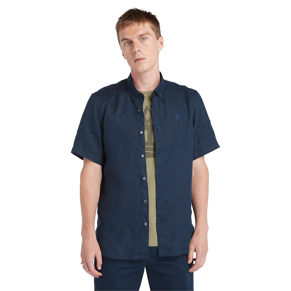 TIMBERLAND Linen Short Sleeve Shirt TB0A2DCC 1