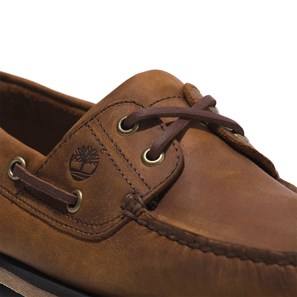 TIMBERLAND CLASSIC BOAT BOAT SHOE MEDIUM BROWN FULL GRAIN TB0A2FZX 4