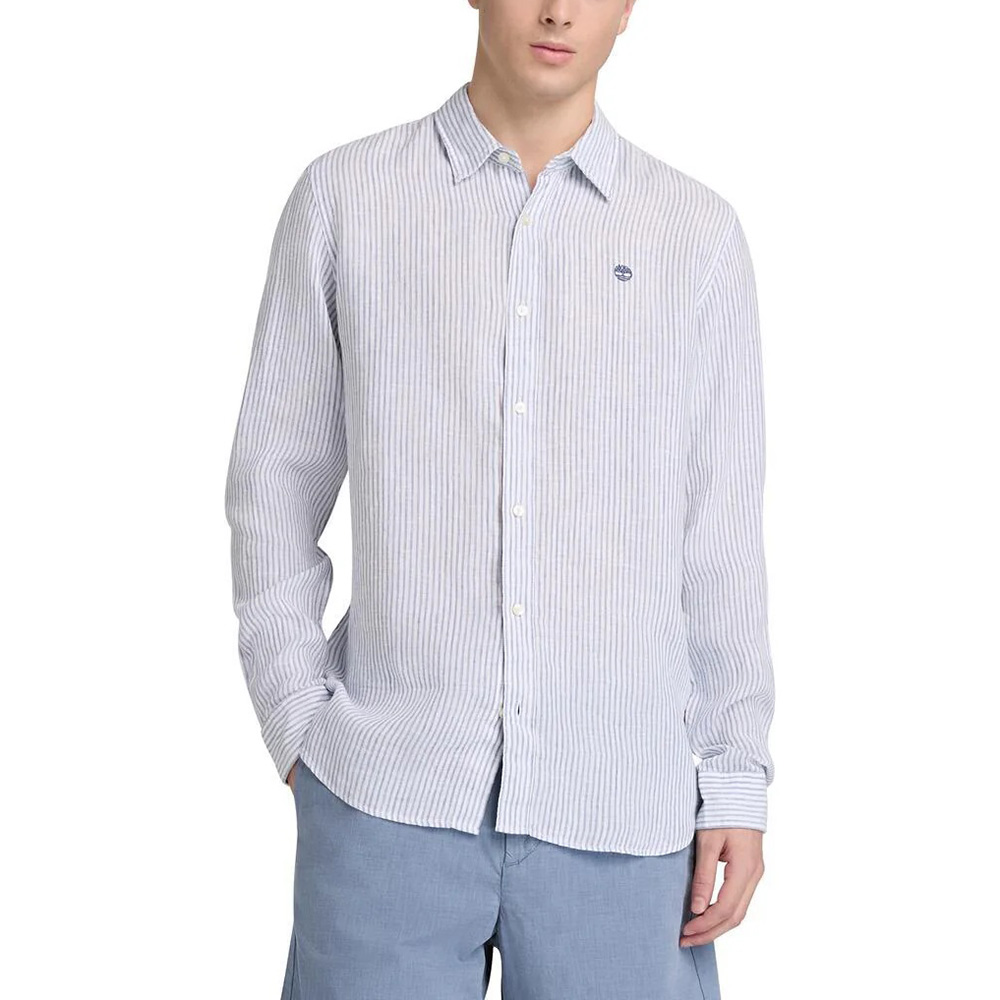 TIMBERLAND MILL BROOK Linen Striped Shirt (Regular) STONE WASH YD TB0A44AF 1