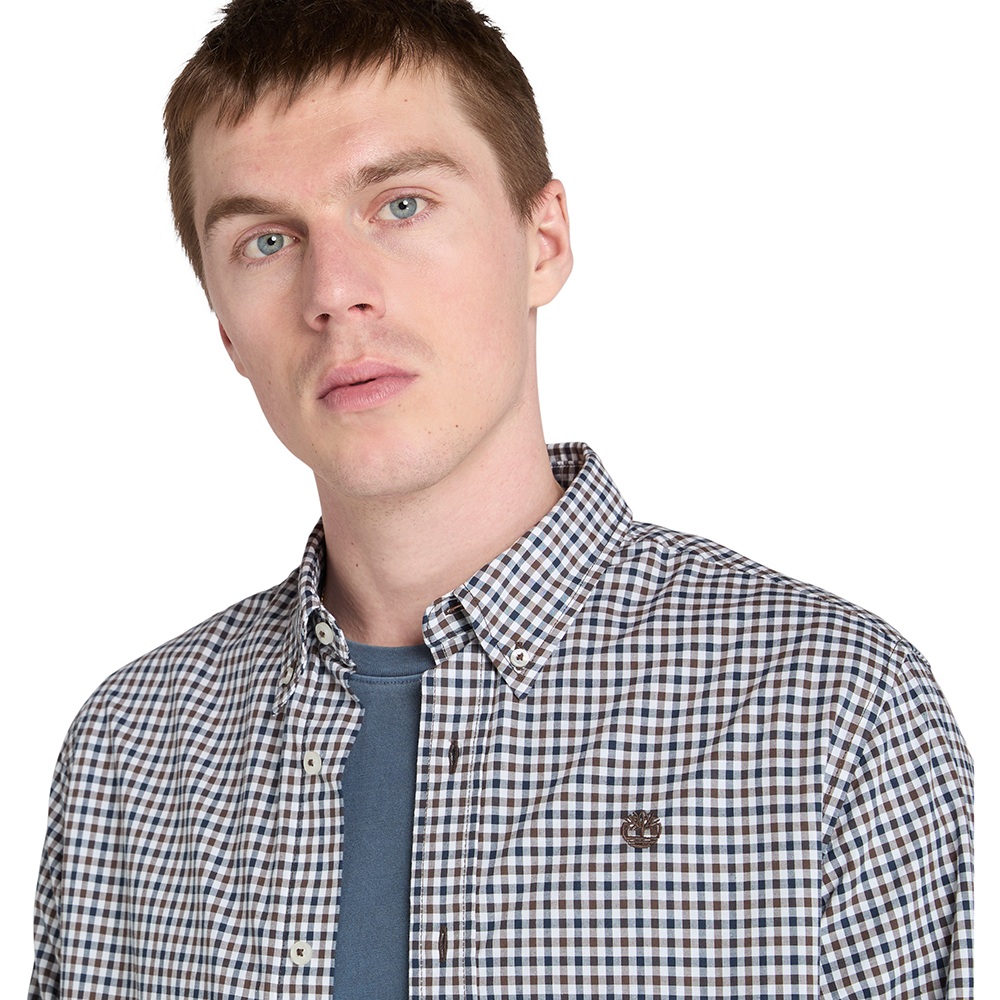 TIMBERLAND Stretch Poplin Gingham Shirt TB0A5M2E 2