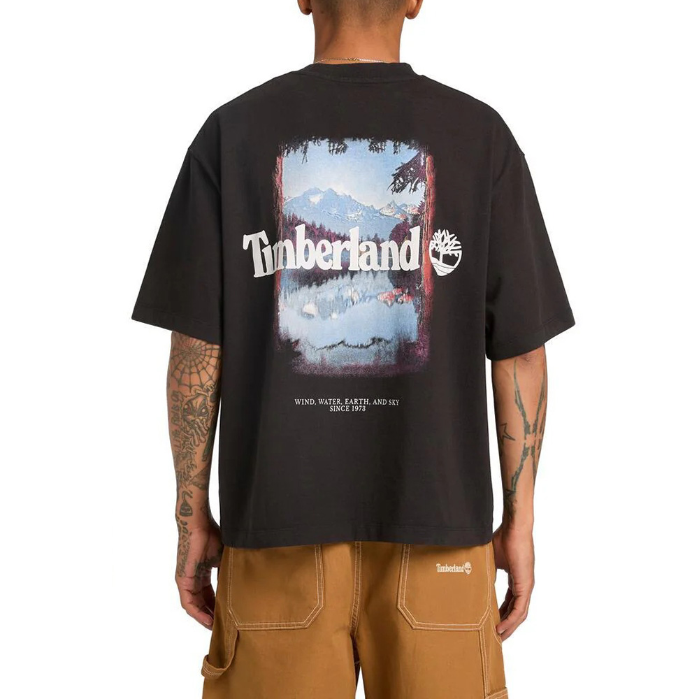 TIMBERLAND Outdoor Photo Back Graphic Tee BLACK TB0A5MQR 1