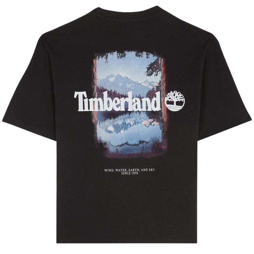 TIMBERLAND Outdoor Photo Back Graphic Tee BLACK TB0A5MQR 3
