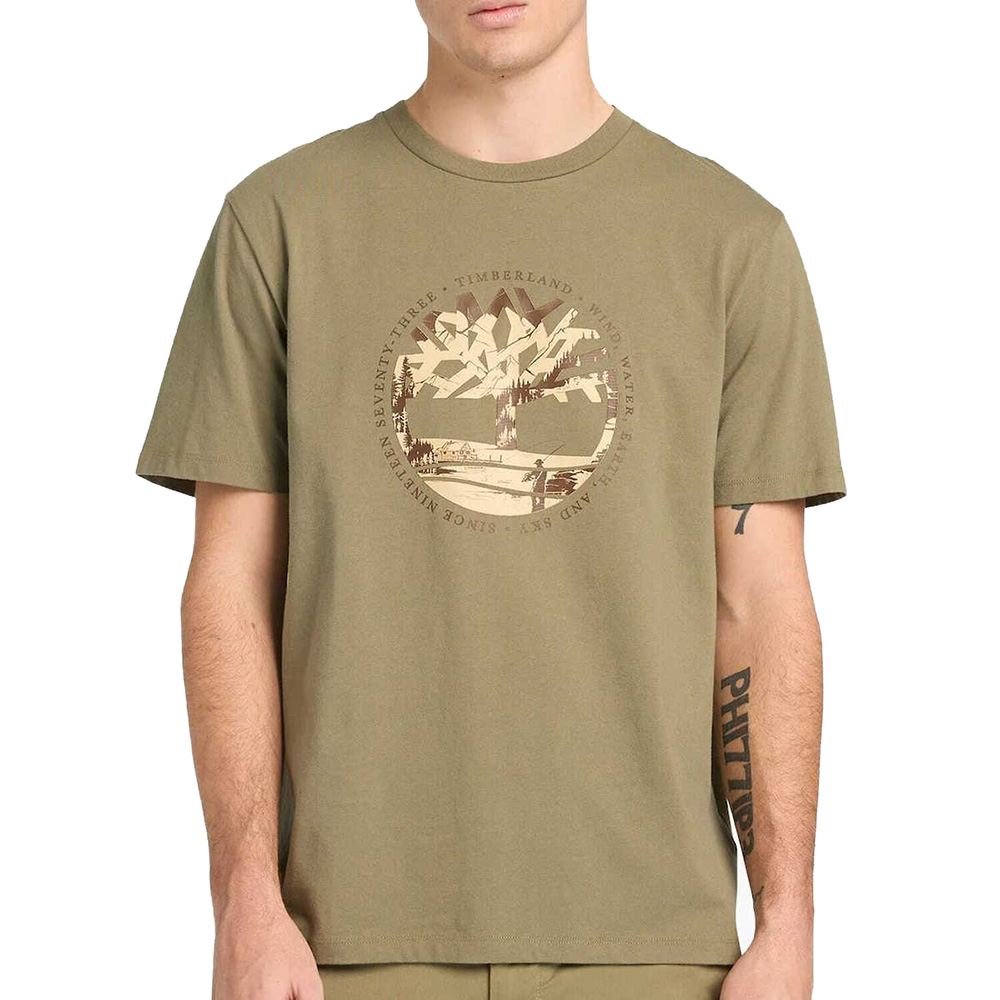 TIMBERLAND Tree Logo Lake House Graphic Tee TB0A5MVR 1