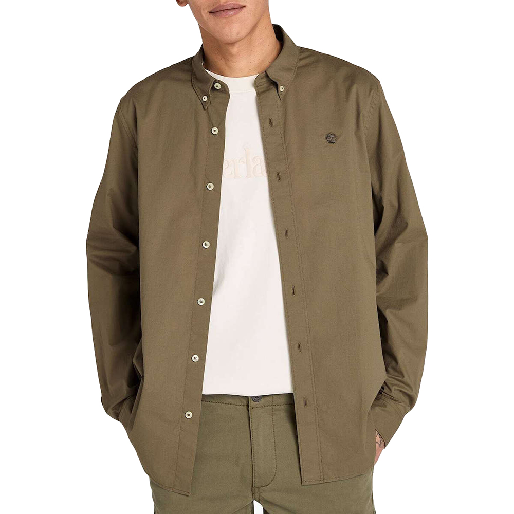 TIMBERLAND Long Sleeve Stretch Poplin Shirt SKYWAY TB0A6GRH 1