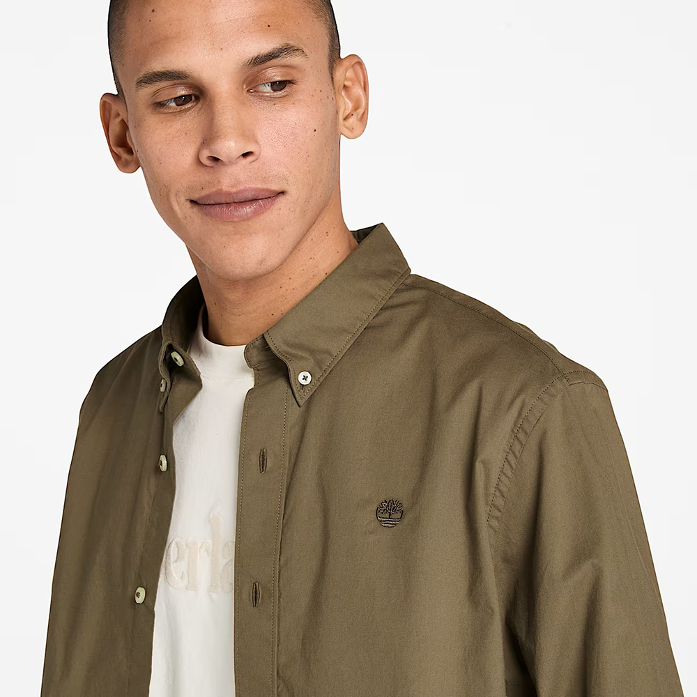 TIMBERLAND Long Sleeve Stretch Poplin Shirt SKYWAY TB0A6GRH 2