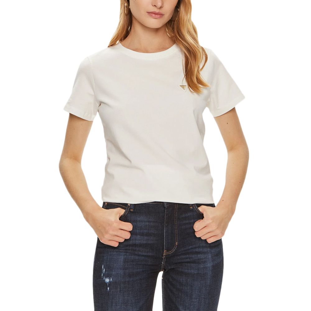 GUESS COLETTE T-SHIRT - MID ORGANIC STRETCH JERSEY 180 ΜΠΛΟΥΖΑ W V4YI09J1314 1