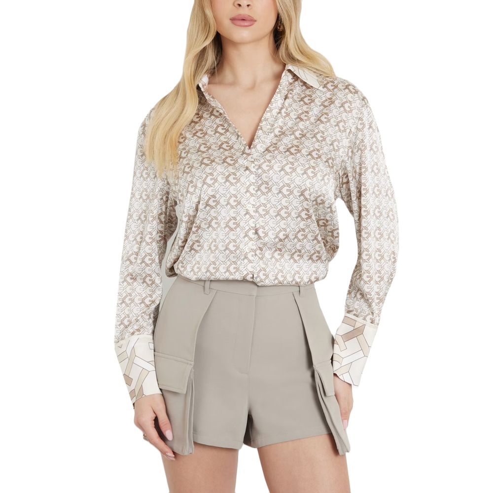 GUESS LS ALEXANDRA SHIRT ΠΟΥΚΑΜΙΣΟ ΓΥΝΑΙΚΕΙΟ W4YH47WF1T2 1