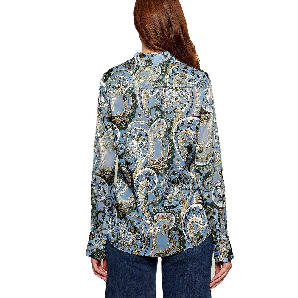 GUESS LS CLARISSE OVERSIZE SHIRT ΠΟΥΚΑΜΙΣΟ ΓΥΝΑΙΚΕΙΟ W5BH78W2770 2