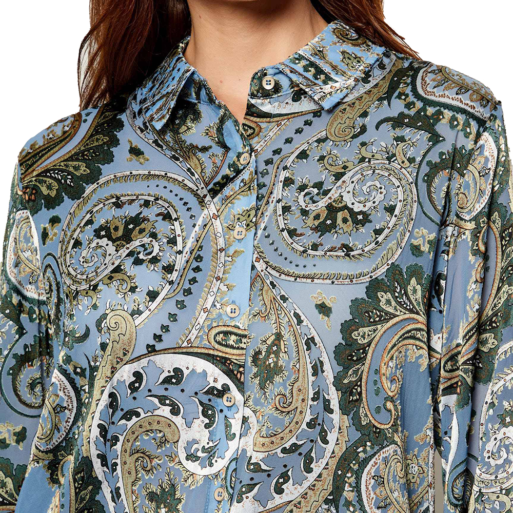 GUESS LS CLARISSE OVERSIZE SHIRT ΠΟΥΚΑΜΙΣΟ ΓΥΝΑΙΚΕΙΟ W5BH78W2770 3