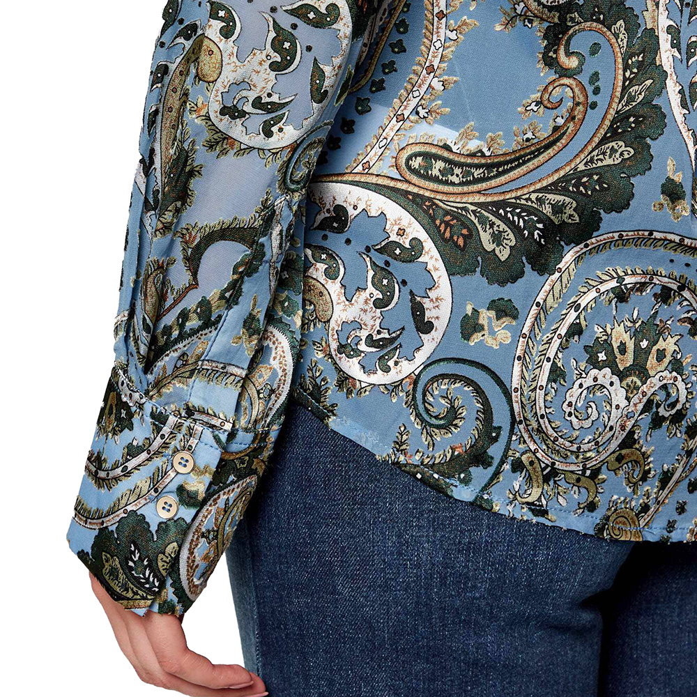 GUESS LS CLARISSE OVERSIZE SHIRT ΠΟΥΚΑΜΙΣΟ ΓΥΝΑΙΚΕΙΟ W5BH78W2770 4