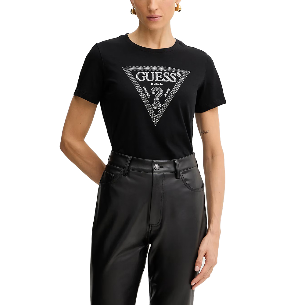 GUESS SS CN KRYSTAL TRIANGLE TEE ΜΠΛΟΥΖΑ ΓΥΝΑΙΚΕΙΟ W5BI18I3Z14 1