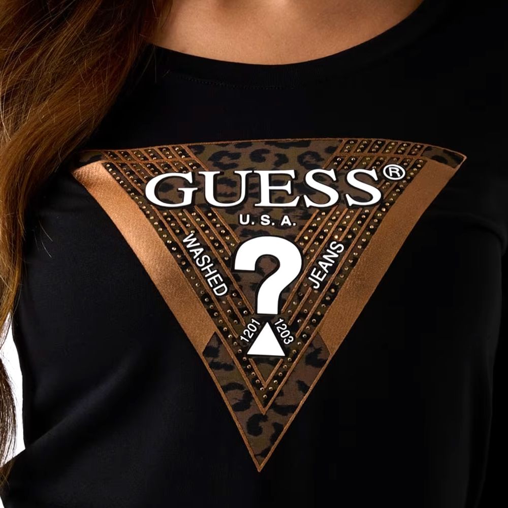 GUESS LS CN LEO TRIANGLE TEE ΜΠΛΟΥΖΑ ΓΥΝΑΙΚΕΙΟ W5BI75J1314 3