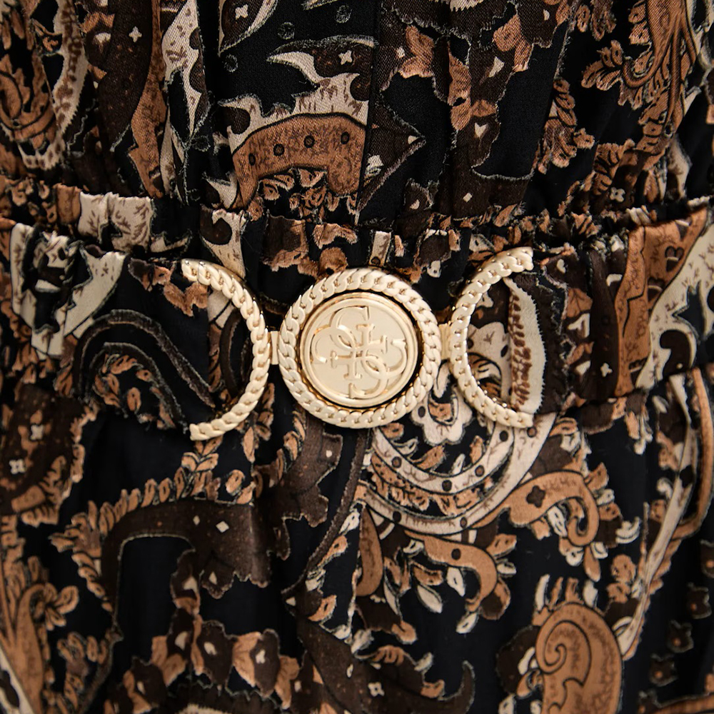 GUESS CLARISSE DEEP NECK FLARE DRESS ΦΟΡΕΜΑ ΓΥΝΑΙΚΕΙΟ W5BK53W2770 3